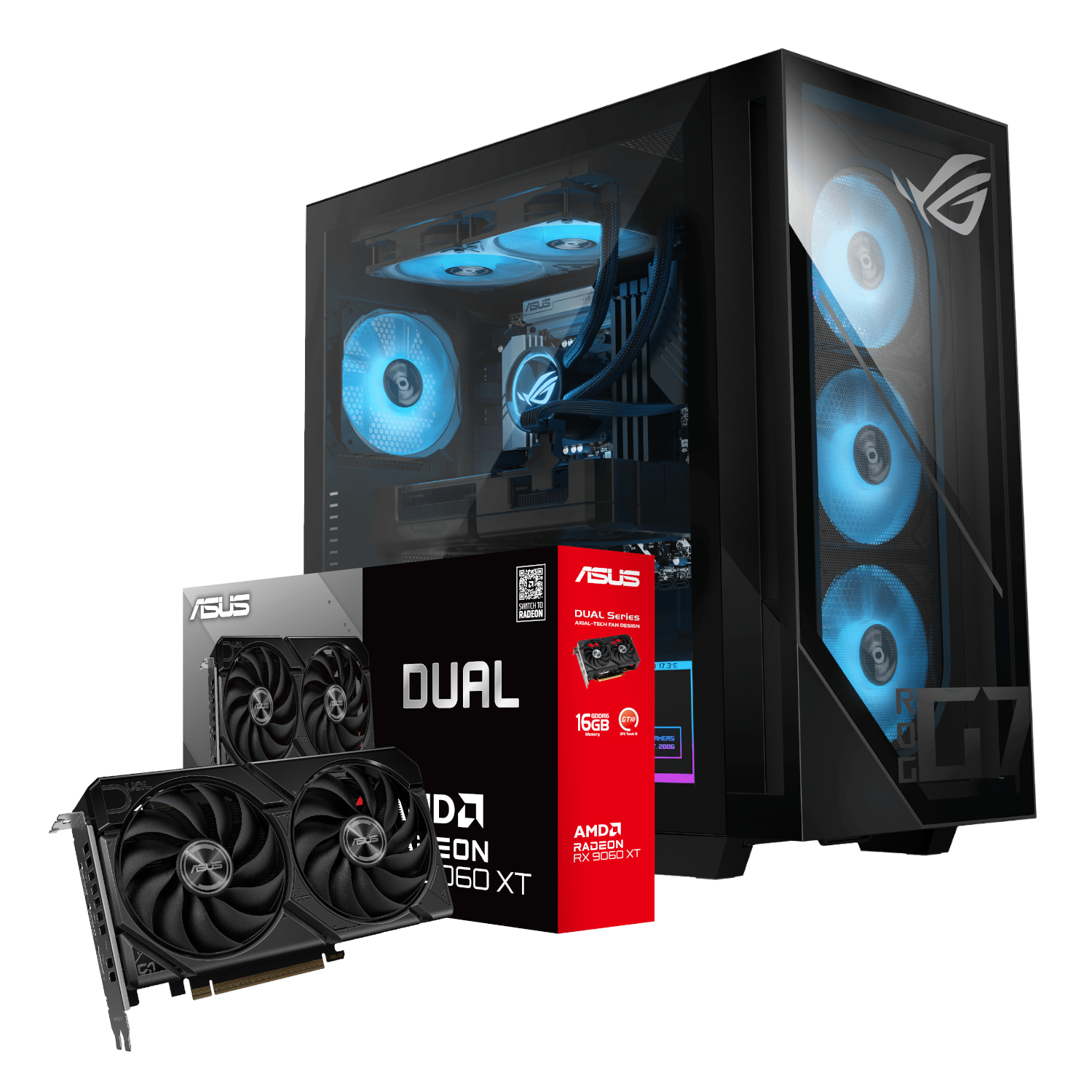 ASUS ROG G700 (2025) | Intel® Core™ Ultra 5 | 16GB DDR5 U-DIMM | 1TB M.2 2280 NVMe™ PCIe® 4.0 SSD | ASUS RADEON RX9060XT Dual Graphics | Windows 11 Home PC