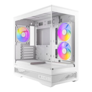 Antec C2M ARGB Micro-ATX | ITX ARGB Mini-Tower Gaming Chassis Type-C - White