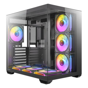 Antec CX MIRROR ARGB ATX | Micro-ATX | ITX ARGB Mid-Tower Gaming Chassis Type-C - Black