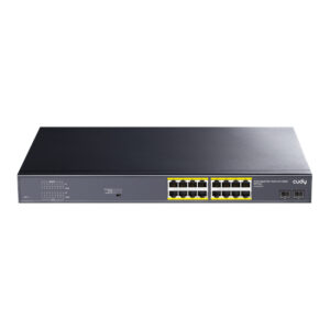 Cudy 16-Port Gigabit Unmanaged PoE+ Switch with 2 Gigabit SFP ports 200W - Rack Mount