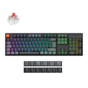 Keychron K10X ANSI Full Size 104 Key  Full Assembled  Red Switch RGB Backlight Hot-Swap keychron super switch BT/wired Normal Profile  Keyboard