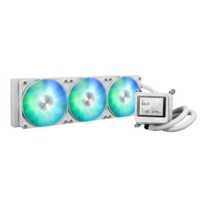 ASUS MAX GAMING 360MM LCD ARGB AIO Liquid CPU Cooler - WH