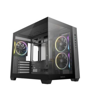 DeepCool CG330 3F mATX ARGB Gaming Chassis Black
