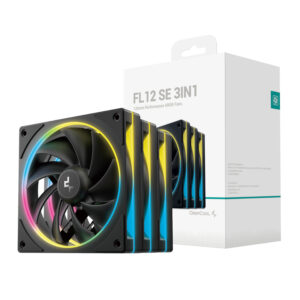 DeepCool FL12 SE 120 ARGB 3PACK Case Fan Black